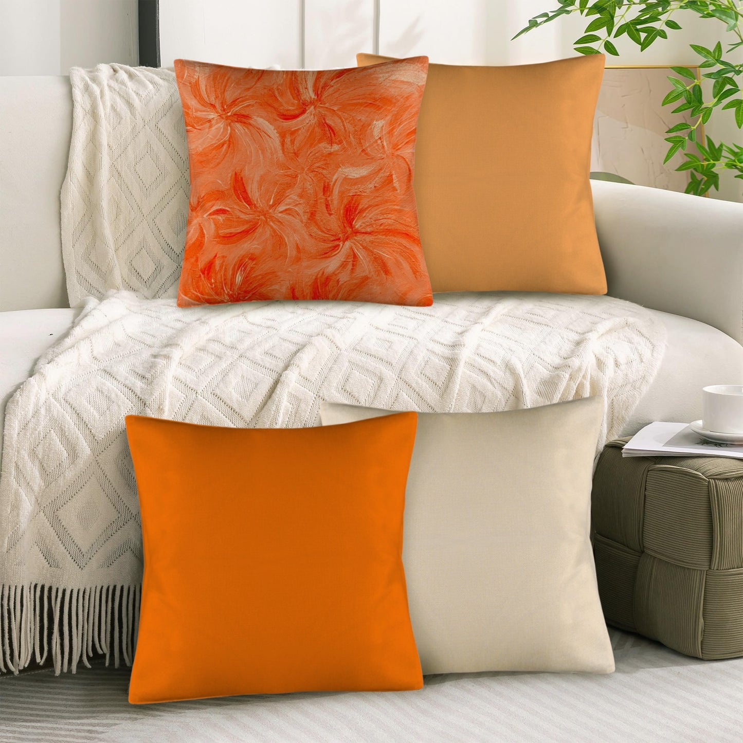 The Grand Grevillea Throw Pillow set of 4