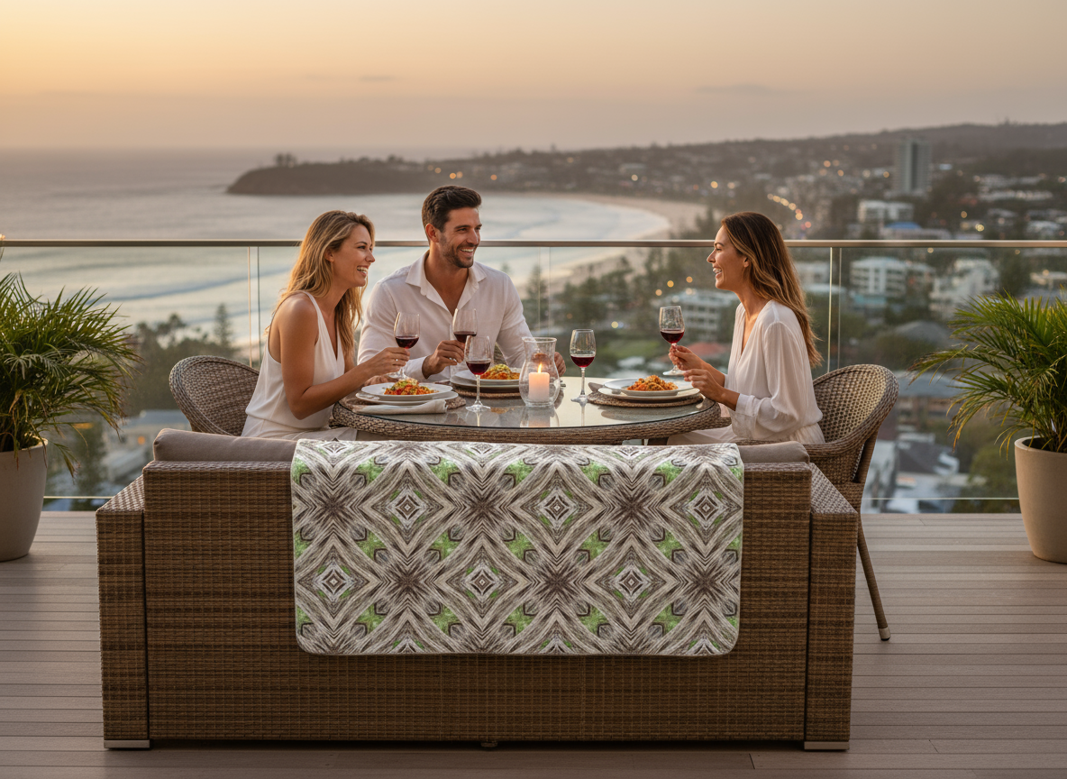 CALOUNDRA BEECH TREES BLANKET InterestPrint