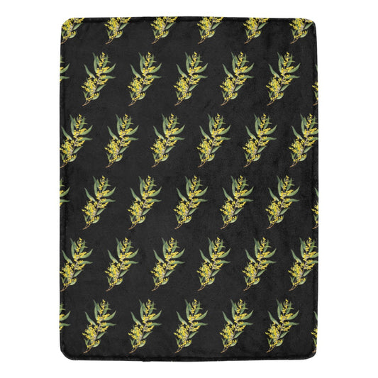 Whispering Wattles Plush Blanket