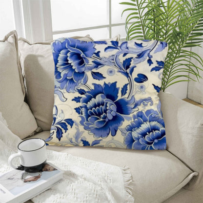 Blue Biloba Pillow Cover 4 Pack