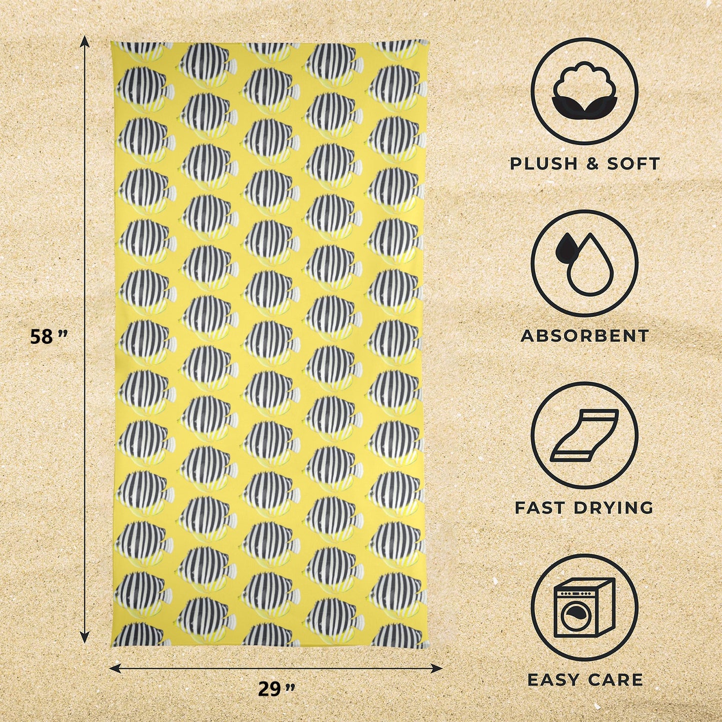 SUCH AN ANGEL  BEACH TOWEL Artsadd