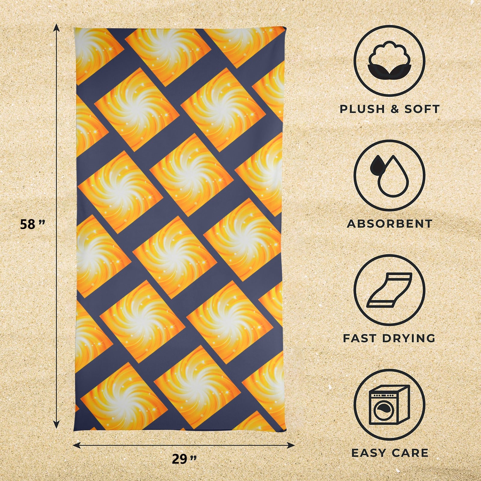 STAR GAZING  BEACH TOWEL Artsadd