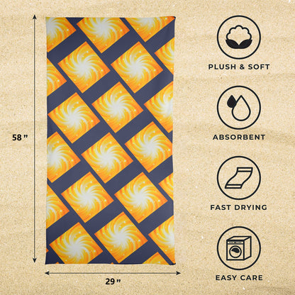 STAR GAZING  BEACH TOWEL Artsadd