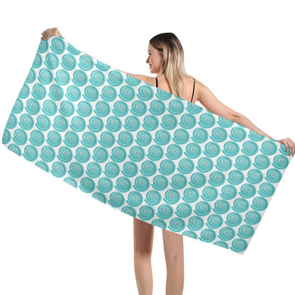 SEA SPIRALS BEACH TOWEL Artsadd