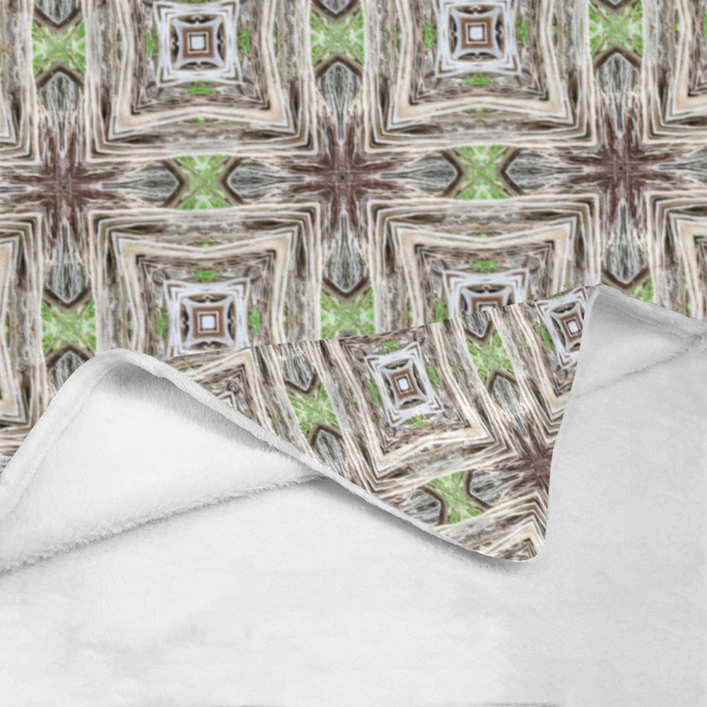 Textile with a geometric pattern on a white background