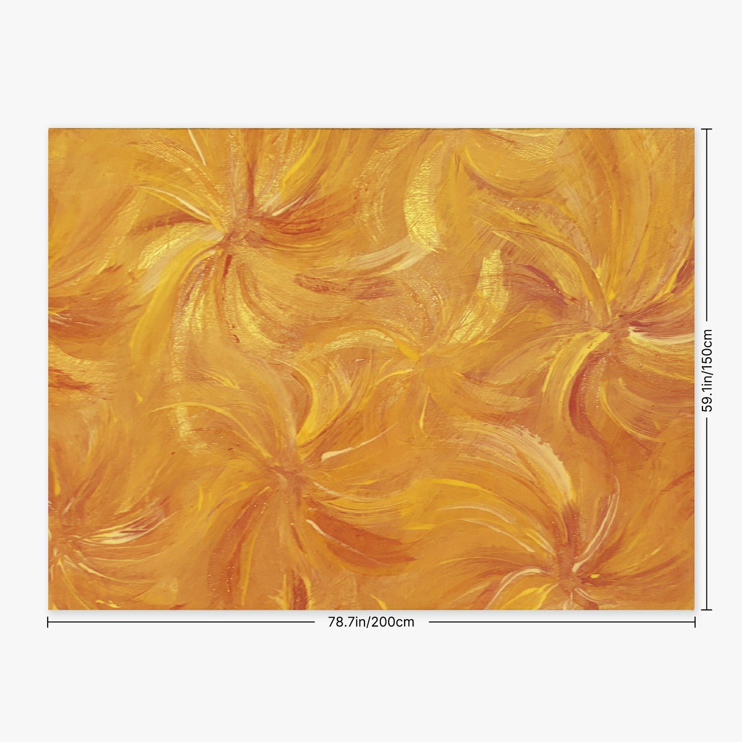 BEAch towel with yellow floral design