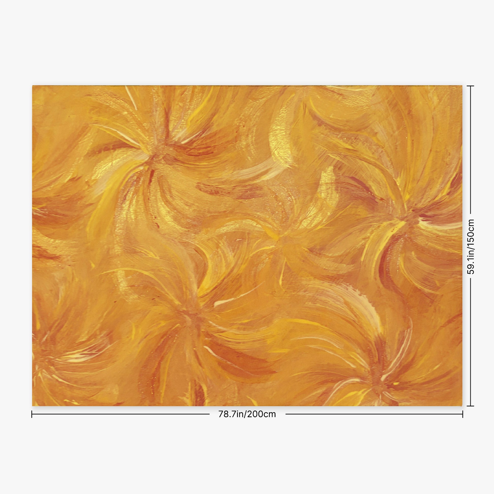 BEAch towel with yellow floral design