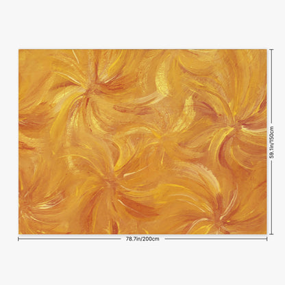 BEAch towel with yellow floral design