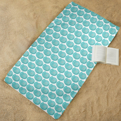 SEA SPIRALS BEACH TOWEL Artsadd