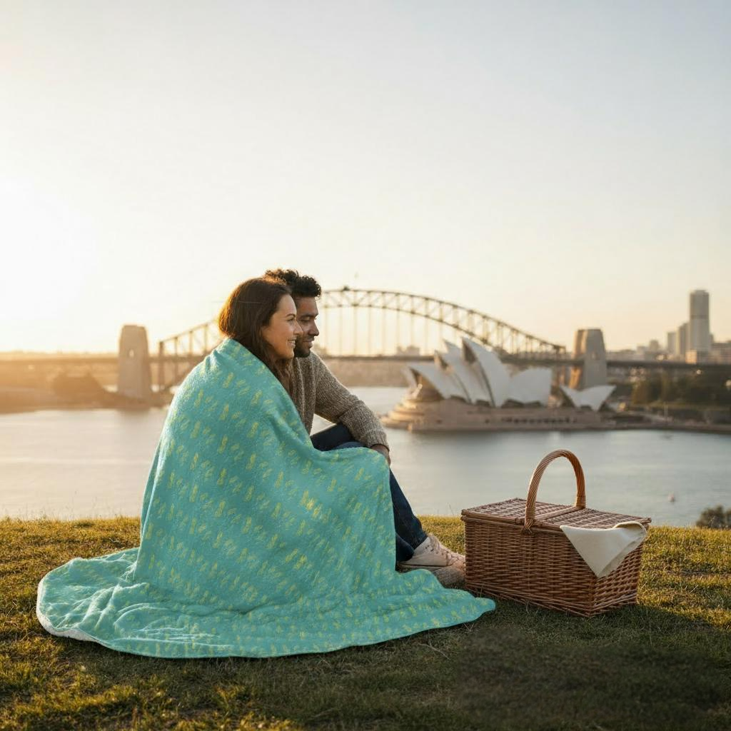 ACACIA TWIGS BLANKET InterestPrint