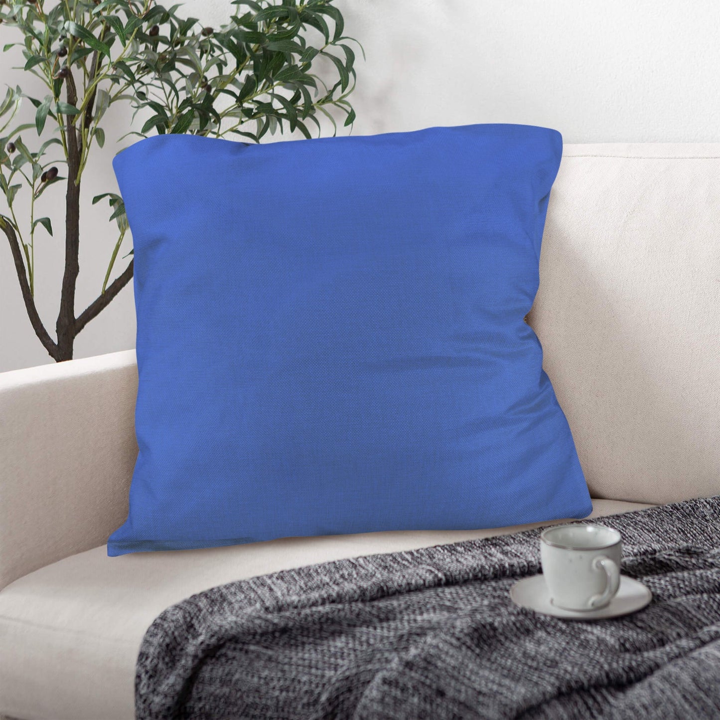 Blue Biloba Pillow Cover 4 Pack