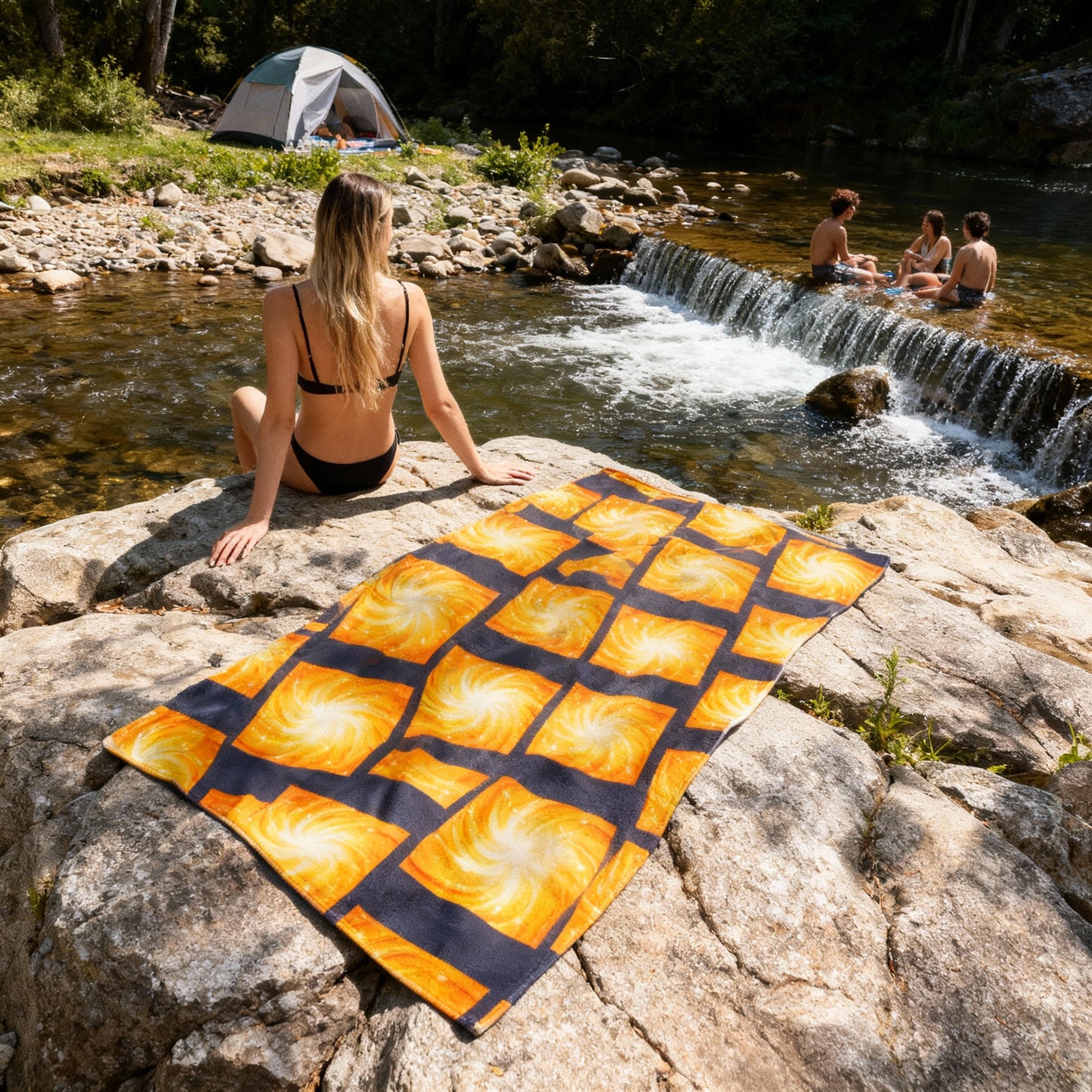 STAR GAZING  BEACH TOWEL Artsadd