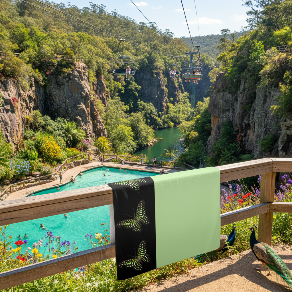 THE GREEN TRIANGLE BEACH TOWEL Artsadd