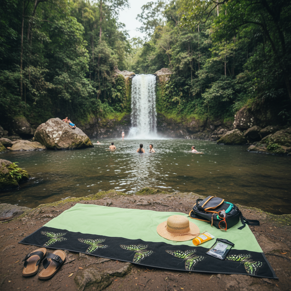 THE GREEN TRIANGLE BEACH TOWEL Artsadd