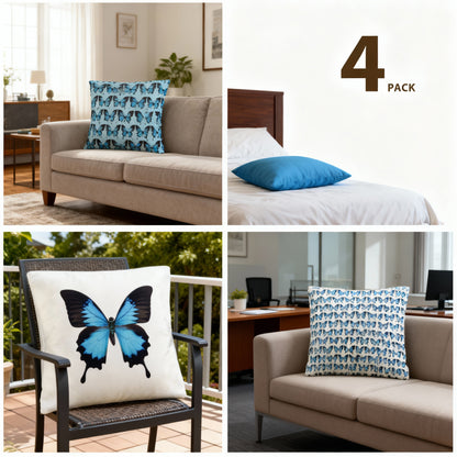 The Blue Uly set of 4 pillowcases