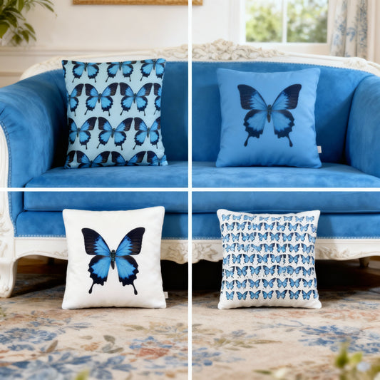 The Blue Uly set of 4 pillowcases