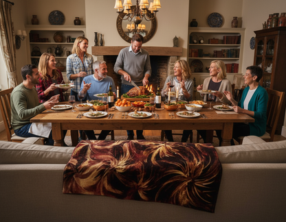 wind in the waratahs soft fleece blanket