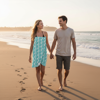 SEA SPIRALS BEACH TOWEL Artsadd