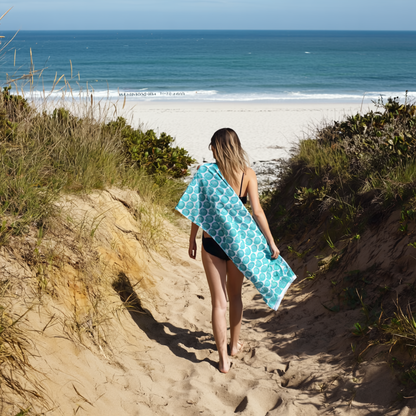 SEA SPIRALS BEACH TOWEL Artsadd