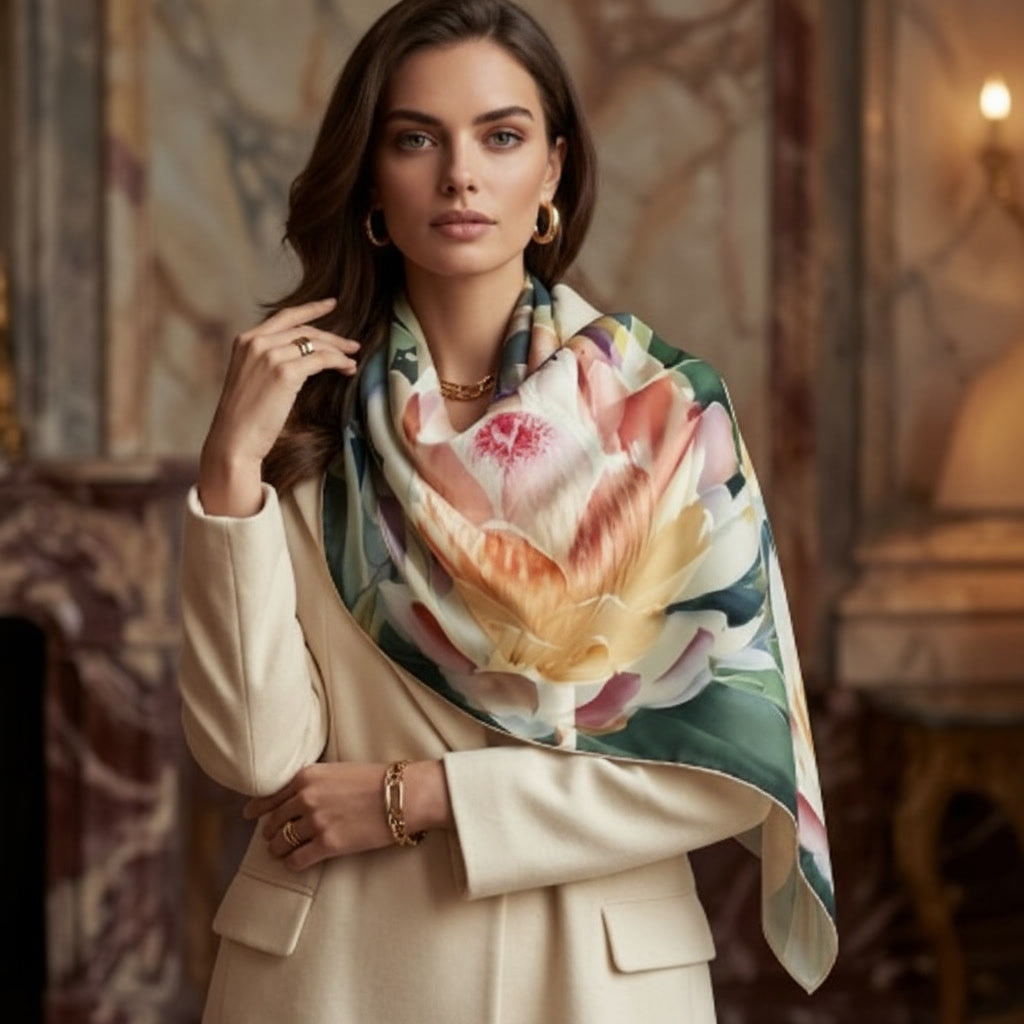 LIMITED EDITION|Pink Susara | House of Petrichor| Luxurious Silk Shawl