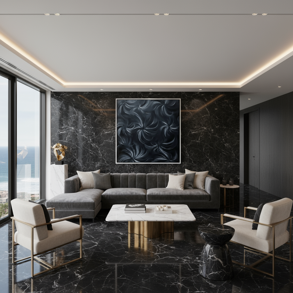 australian art native black orchid painting